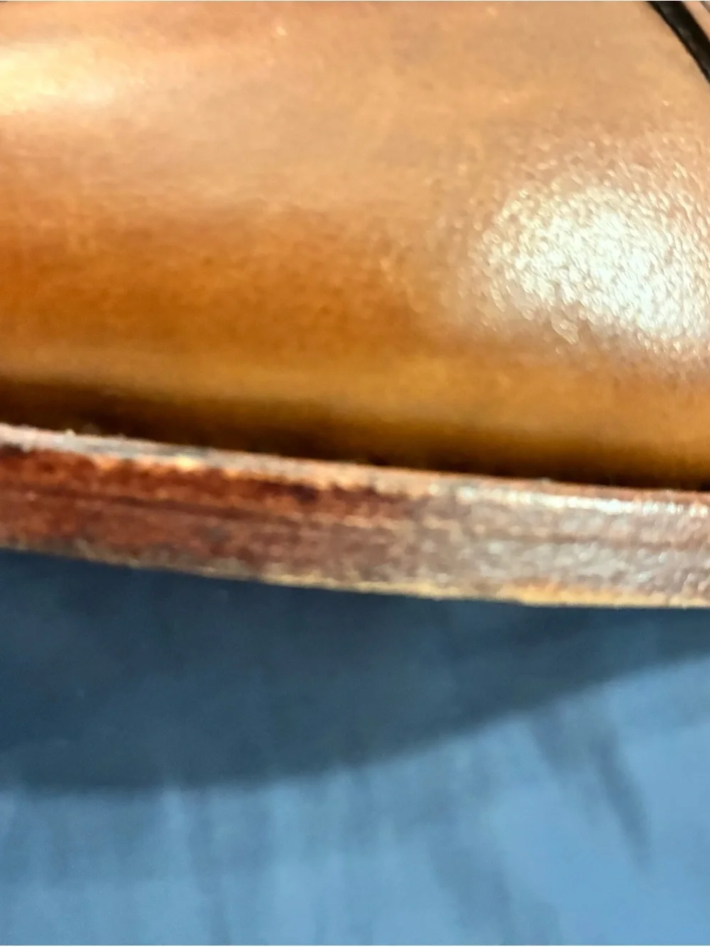Allen Edmonds Cognac Leather Penny Loafers 10 1/2”